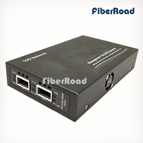 Long Haul Standalone Web-Smart 10G Fiber Media Converter XFP to XFP with 3R Repeater